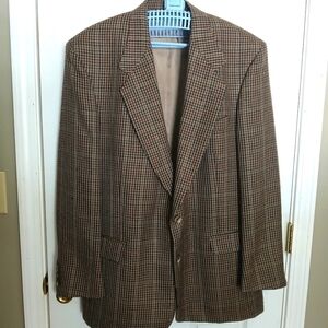 Pierre Cardin men's houndstooth wool blazer. Sz 44.